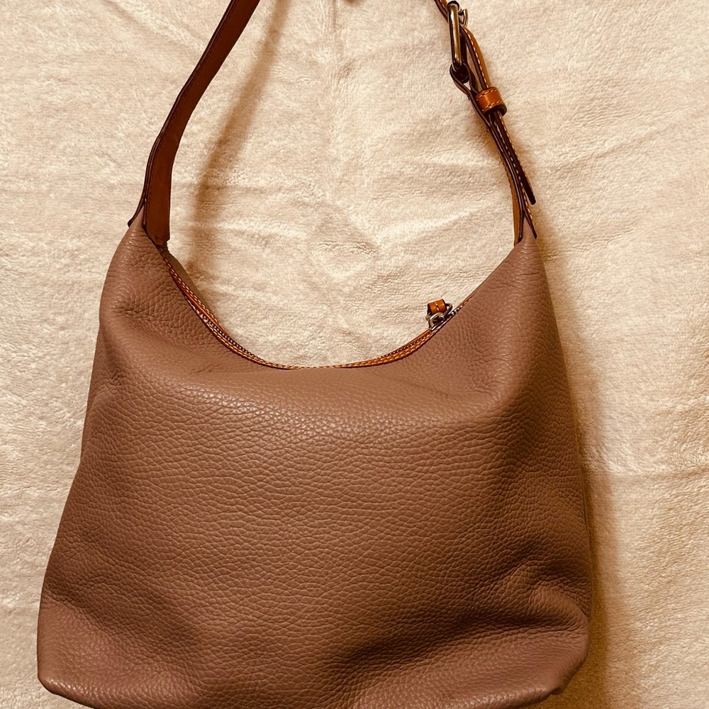 Dooney & Bourke Tan Leather Hobo Bag